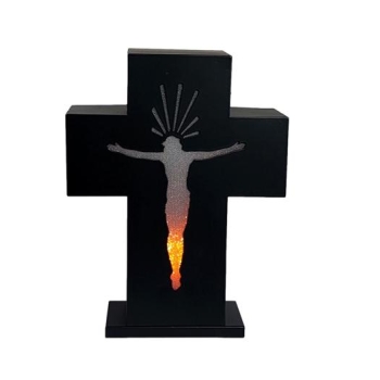 Znicz metalowy Krzyż 1249